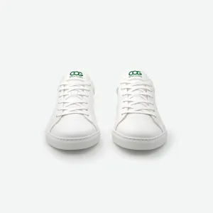 Winton Unisex Vegan Leather Sneakers | White & Green