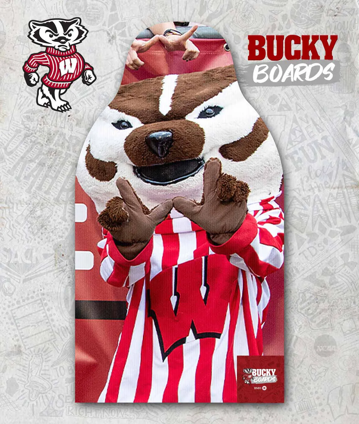 Wisconsin - Team Family Bucky Boards