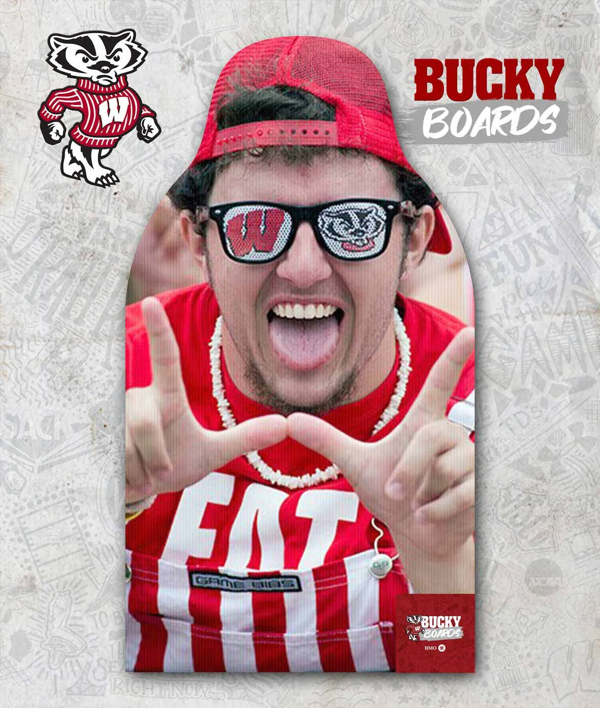 Wisconsin - Team Family Bucky Boards
