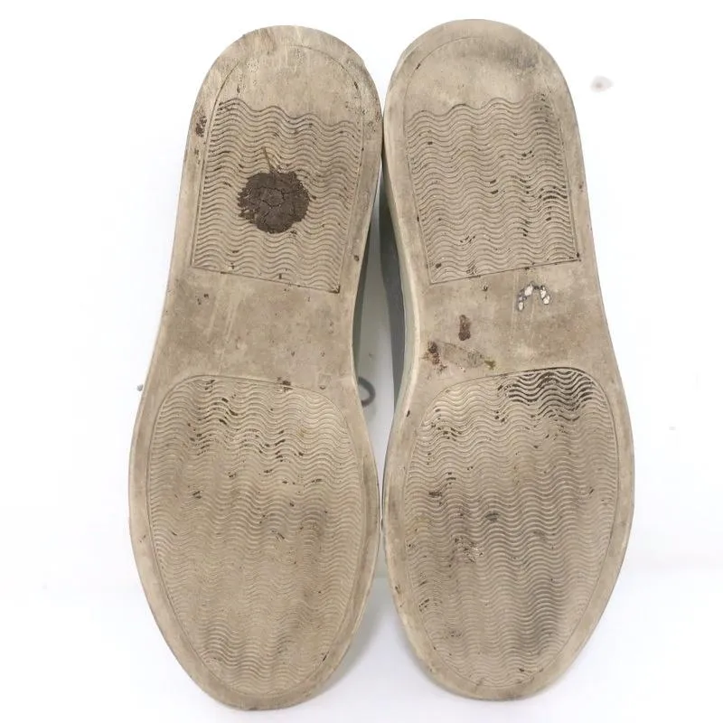 Woman by Common Projects Achilles Low Sneakers Silver Metallic Leather Size 38