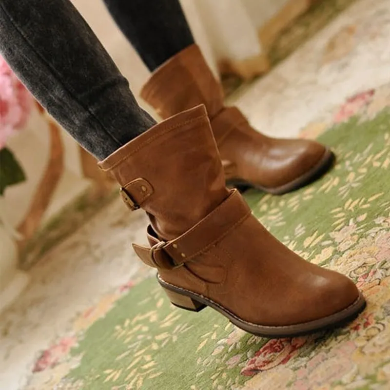 Women Ankle Shoes Handsome Ankle Boots