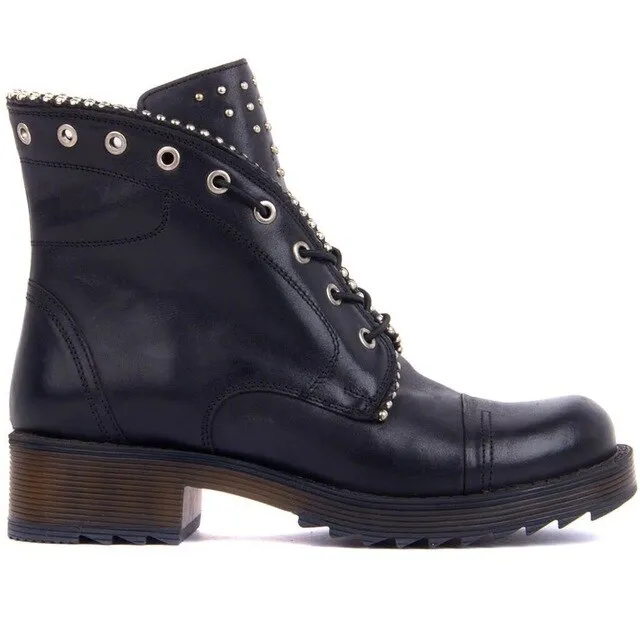 Women Genuine Leather Boots Winter