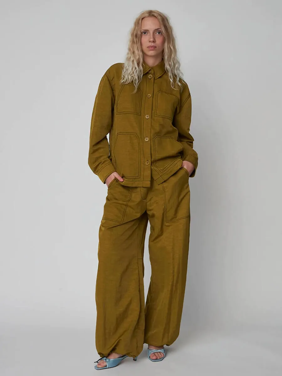 Workwear Shirt Jacket - Olive
