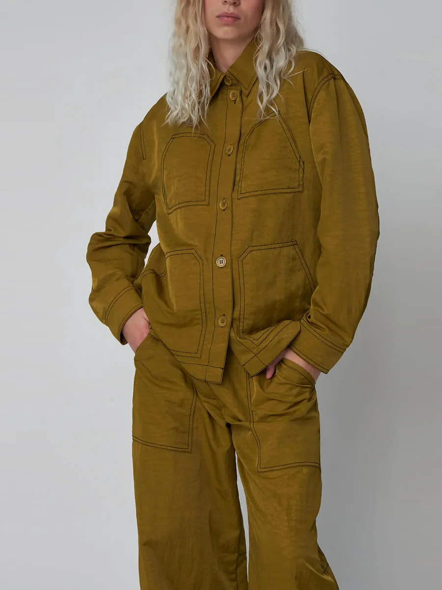 Workwear Shirt Jacket - Olive