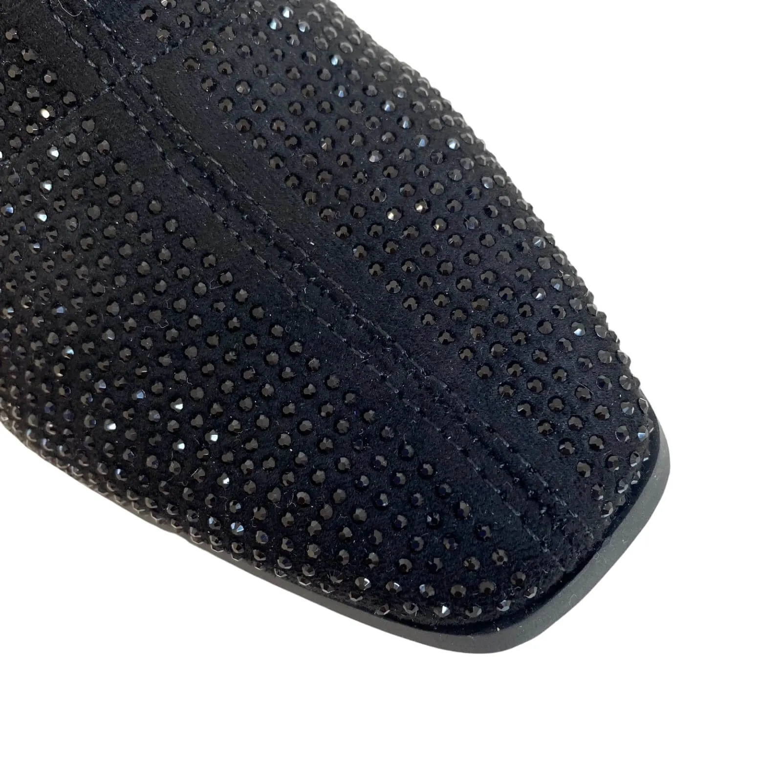 XTI Black Sparkly Sock Boots
