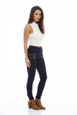 Zip Detail Leggings